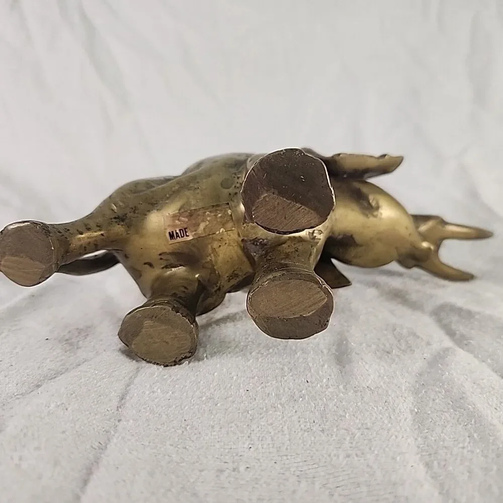Statue Brass Elephant Solid 5.5